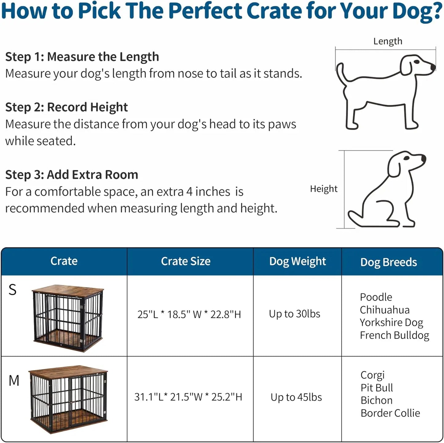 Dog Crate Furniture for Large Dogs, Indoor and Outdoor Use, chew resistant