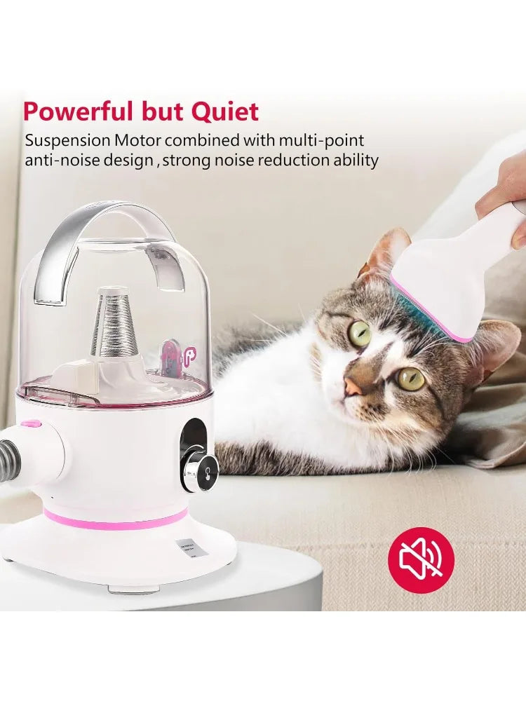 13.4Kpa Suction Power Pet Hair Vacuum for Shedding Grooming with 2L Large Capacity Hair Storage