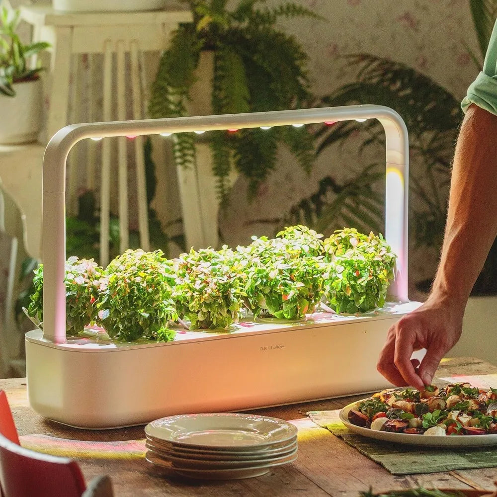 Indoor Herb Garden Kit With Grow Light Easier Than Hydroponics Growing System