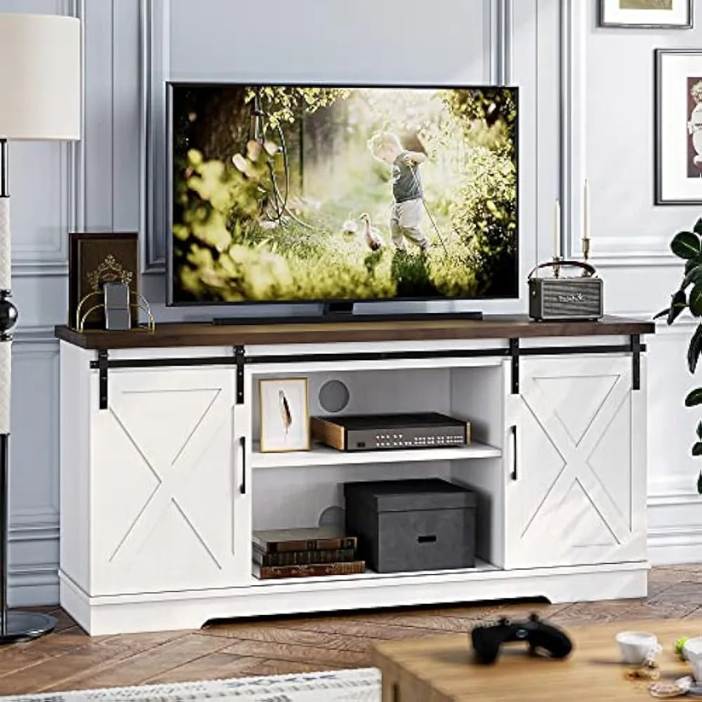 TV Cabinet with Barn Door