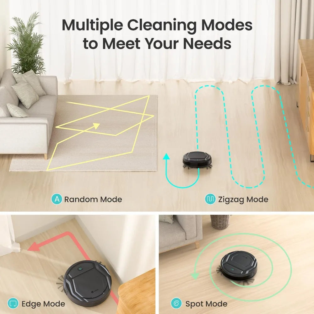 Slim Self-Charging Robotic Vacuum Cleaner