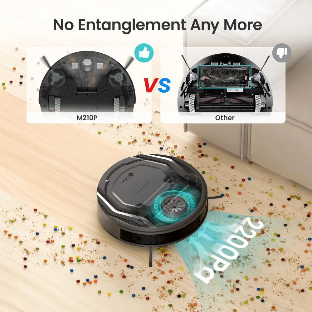 Slim Self-Charging Robotic Vacuum Cleaner