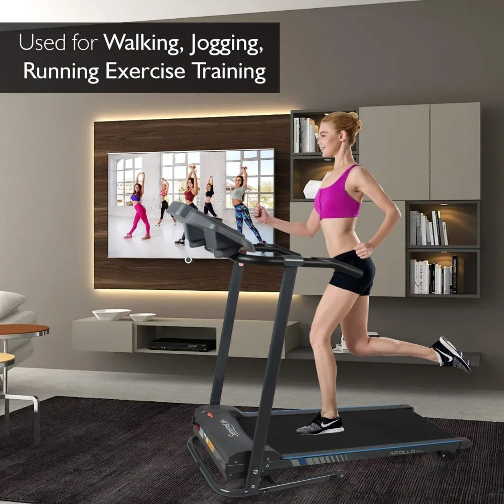 Foldable Home Fitness Equipment  for Walking & Running - Cardio Exercise Machine - Bluetooth Connectivity