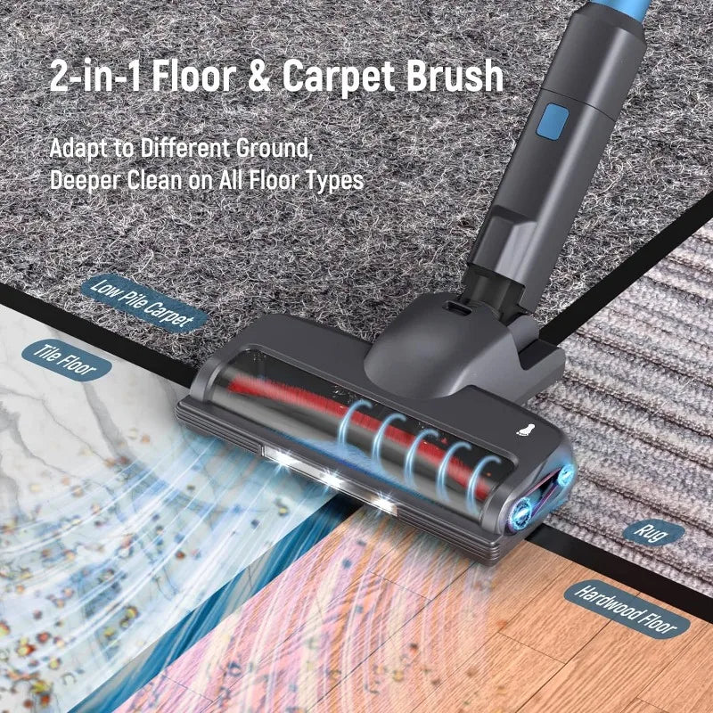 Cordless Vacuum Cleaner - 6 in 1 Lightweight Stick Vacuum