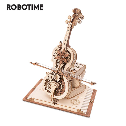 3D Wooden Cello Magic Music Puzzle Box for Kids And Adults, Assembly Kit