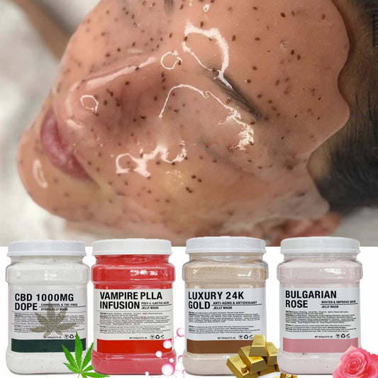 Beauty Salon  Soft Hydro Jelly Mask Powder  Collagen Hyaluronic Acid Rose Gold Rubber Facial Mask