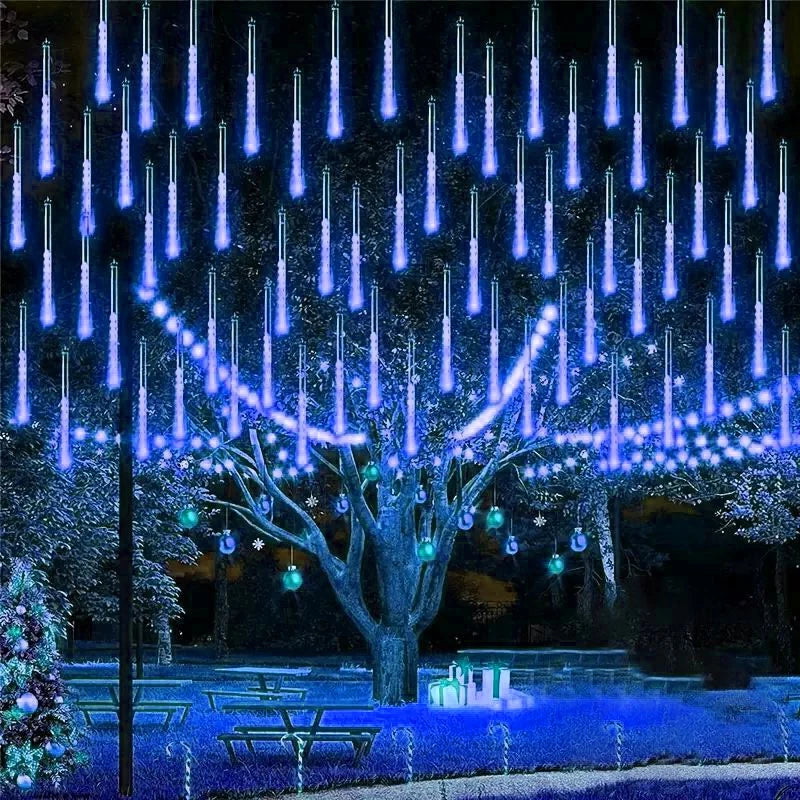 Holiday  LED Meteor Shower Rain  for Outdoor Wedding Halloween Christmas Fairy Lights