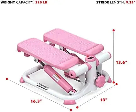 Portable Mini Health & Fitness Exercise Stepping Machine,  for Home, Desk or Office