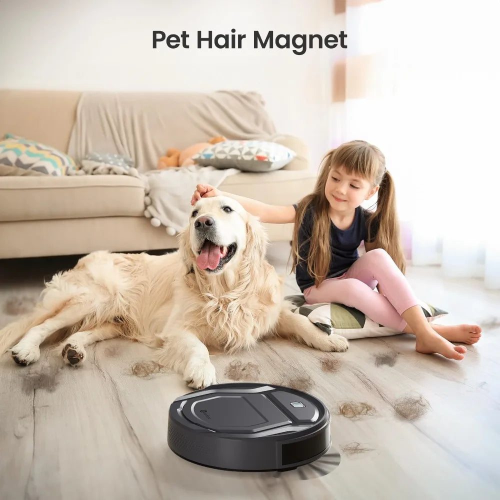 Slim Self-Charging Robotic Vacuum Cleaner