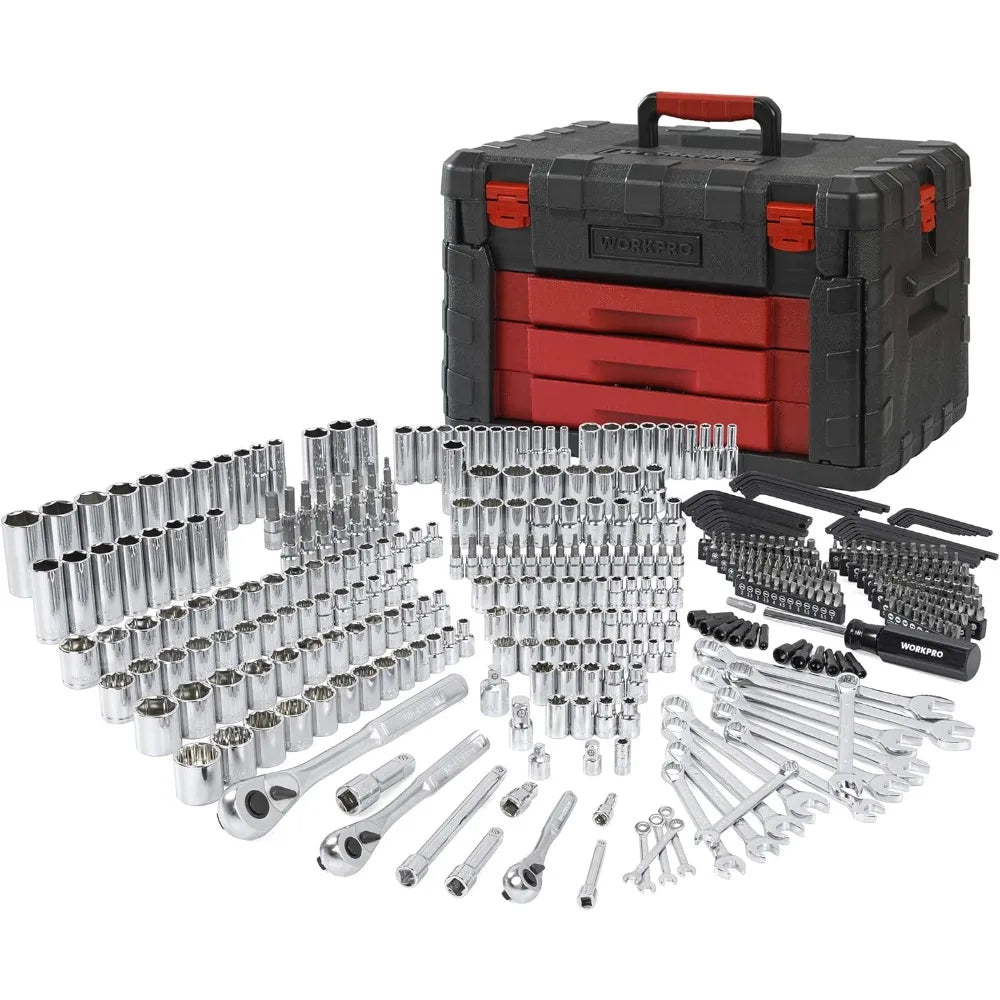 450-Piece Mechanics Tool Set,  with Heavy Duty Case Box